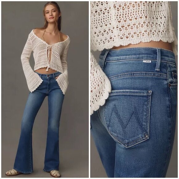 💕MOTHER💕 The Weekender Mid-Rise Flare Jeans ~ Layover 31 NWOT - Picture 1 of 17